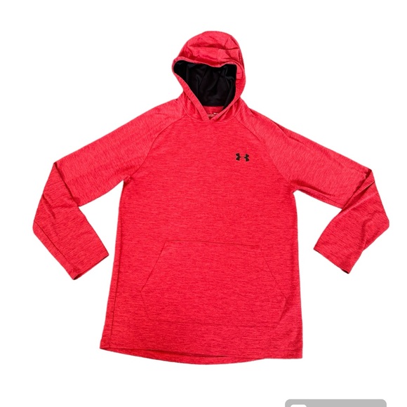 Under Armour Men’s HeatGear Long Sleeve Hooded Tee Red Size Small - Picture 1 of 14